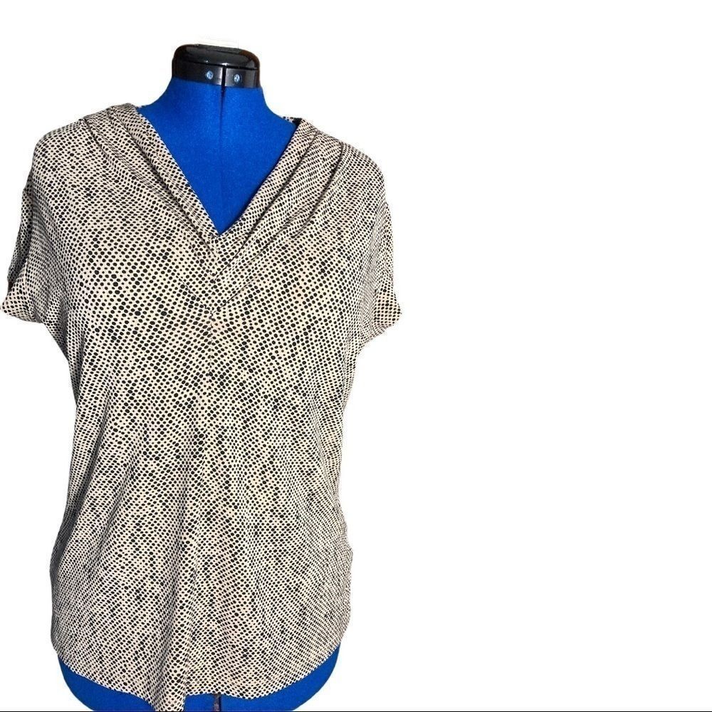 JACLYN SMITH, Black&Tan women’s top, Sz L‎